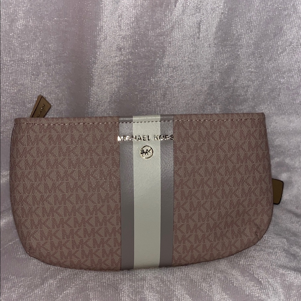 Michael Kors Pink Monogram Belt Bag